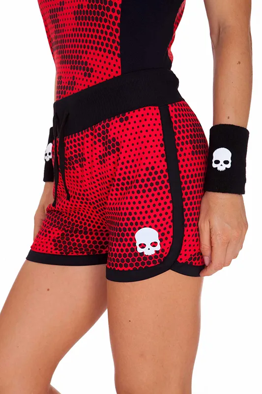 Hydrogen Women Tech Camo Shorts - red camouflage