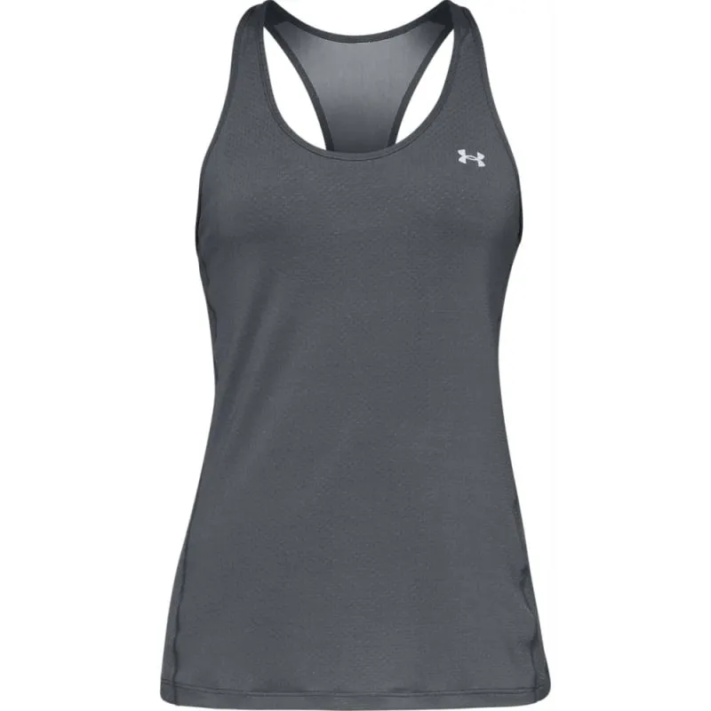 Under Armour HeatGear Armour Racer Tank - pitch gray light heather/metallic silver
