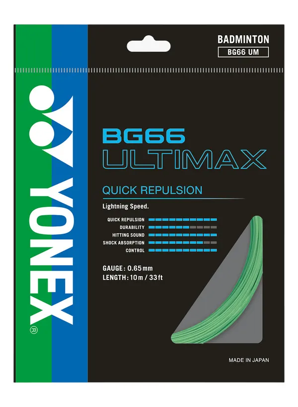 Yonex BG 66 Ultimax (10 m) - pastel green