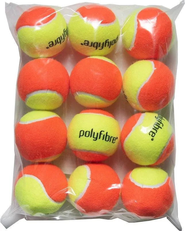 PolyfibreOrangeStage Polyfibre Stage 2 Orange Presureless Tennisballs 12B