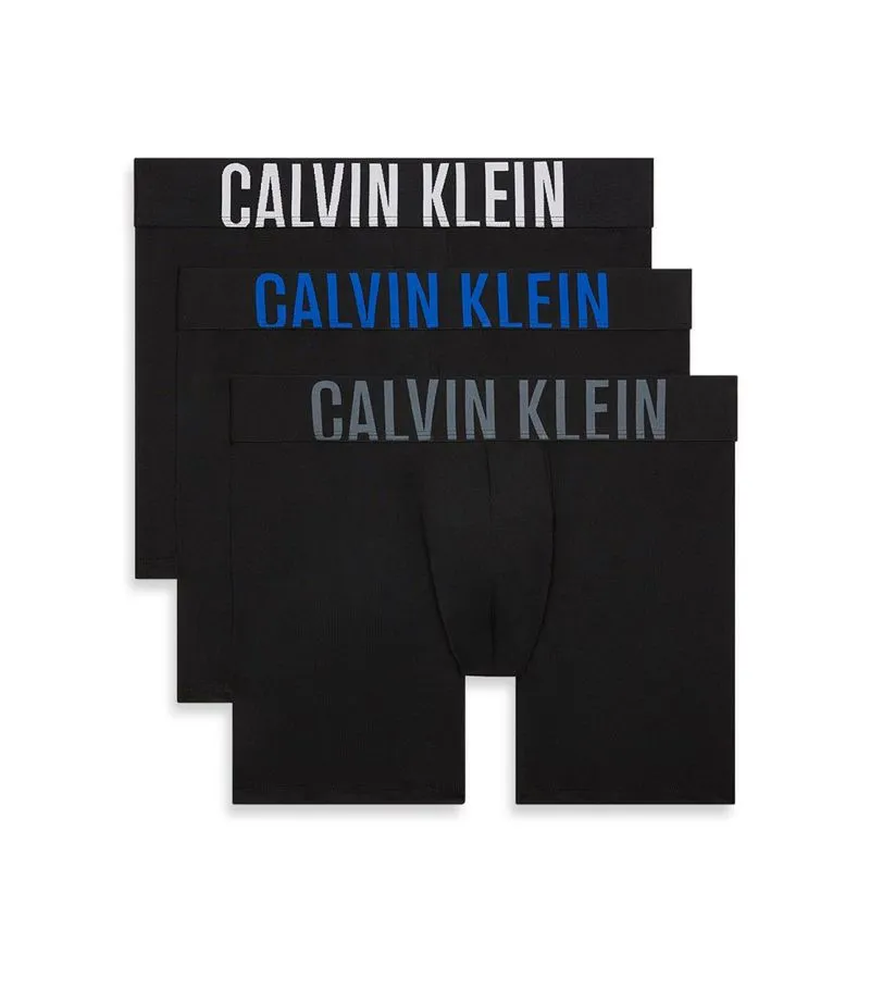Calvin Klein Trunk Intense Power 3P - black/white/grey/blue