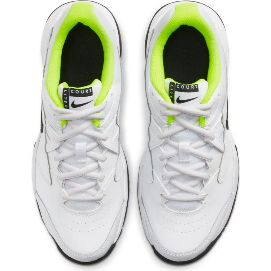 Nike Jr Court Lite 2 - white/black/volt