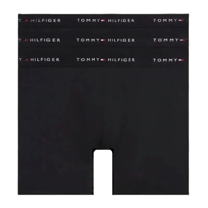 Tommy Hilfiger Stretch Microfiber Long Boxer 3P - black Tommy Hilfiger Stretch Microfiber Long Boxer 3P - black