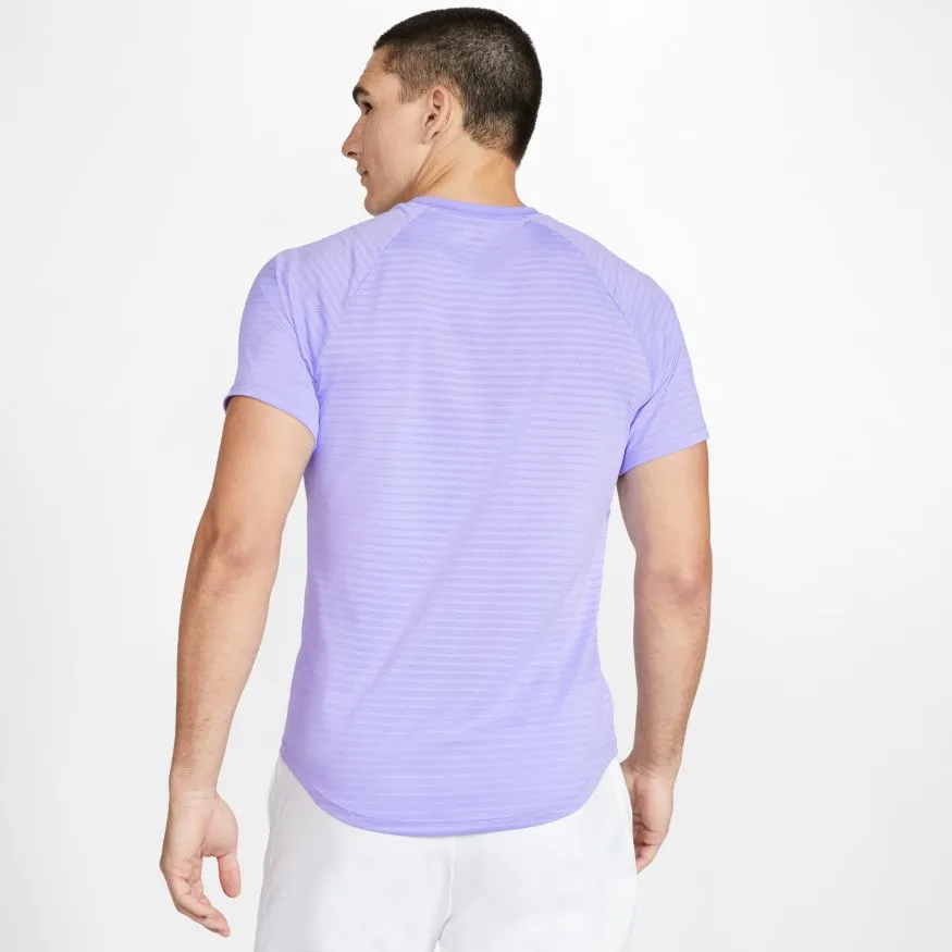 Nike Court Rafa Aeroreact Top SS Slam - purple pulse/black