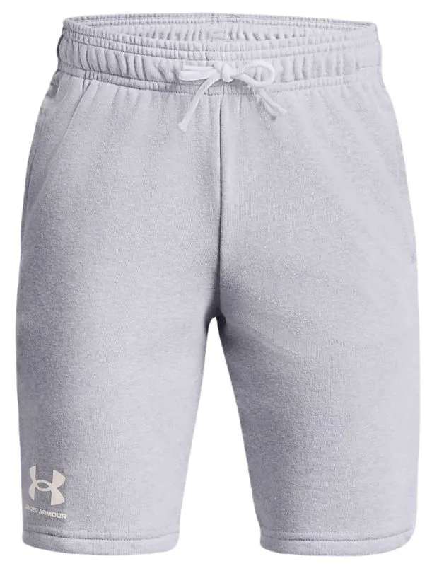 PS1377255-011_HF Under Armour Boys' UA Rival Terry Shorts - mod gray light heather/white