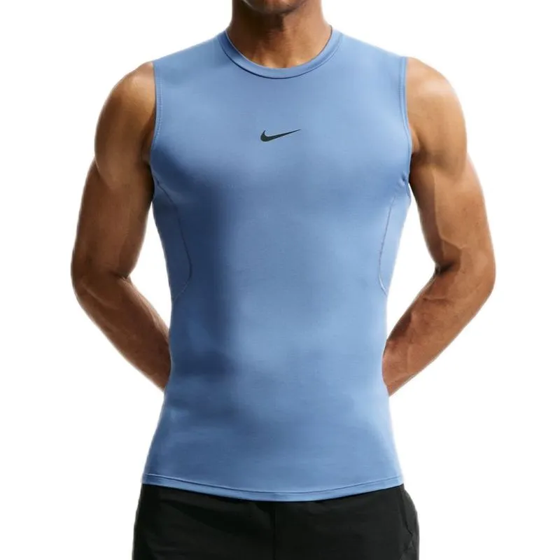 Nike Pro Dri-Fit Tight Sleeveless Fitness - indigo storm/black