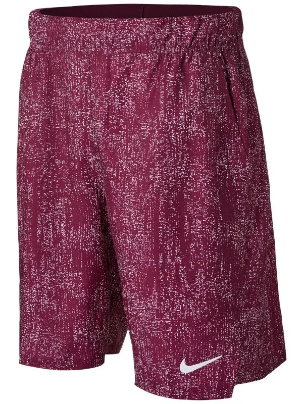 Nike Court Flex Victory Short 9in Printed M - dark beetroot/white