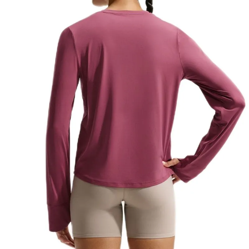 Nike One Classic Dri-Fit Long-Sleeve - pink smoke/white