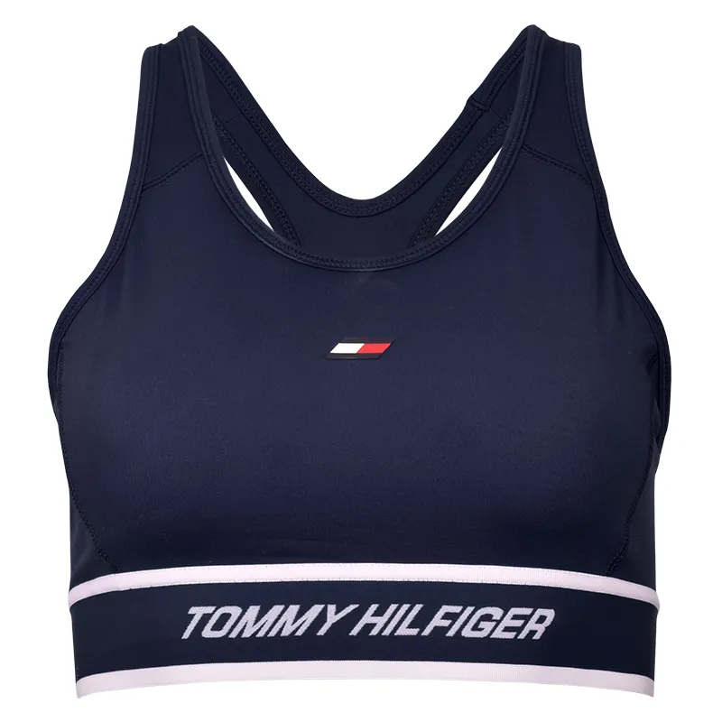 S10S101629-DW5-1 Tommy Hilfiger Mid Int Tape Bra - desert sky