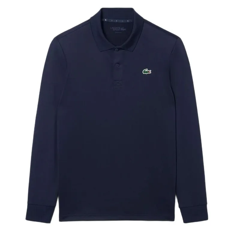 Lacoste Regular Fit Ultra Dry Long Sleeved Golf - midnight blue