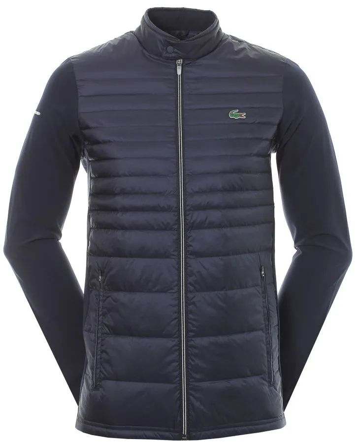 Lacoste Men's SPORT Lightweight Water-Resistant Quilted Jacket - navy blue