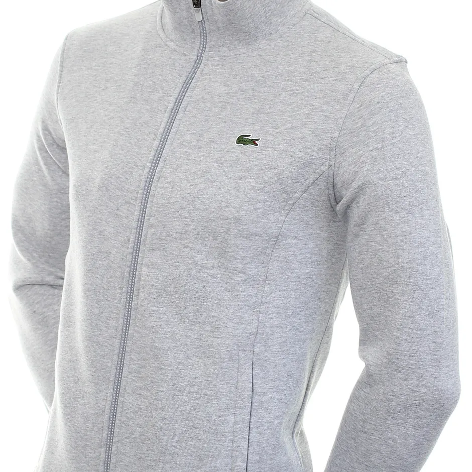 lacoste-sweatshirt-zippe-lacoste-sport-en-molleton-de-coton-melange-grey-2 Lacoste Sweatshirt Zippé Lacoste SPORT En Molleton De Coton Mélangé - grey