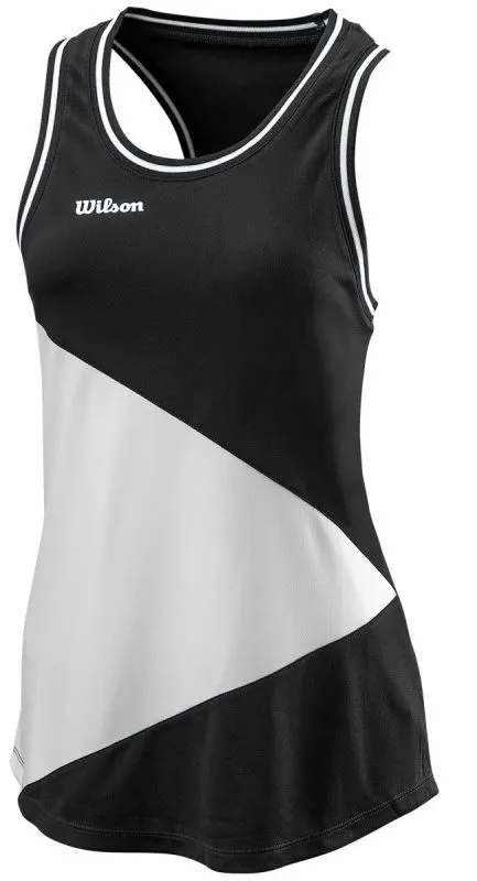 Women's top Wilson W Team II Tank - black - Black