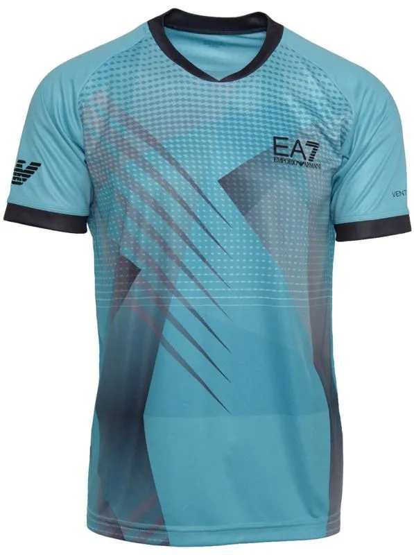 EA7 Man Jersey T-Shirt - blue caracao