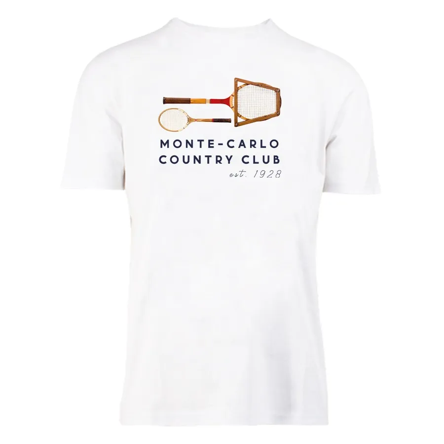 Monte-Carlo Country Club Vintage Print - white