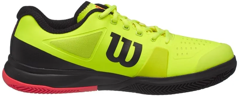 Wilson Rush Pro 2.5 Clay - safety yellow/ black/fiery coral