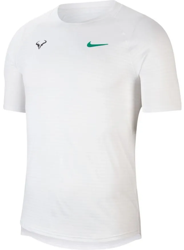 Nike Court Rafa Aeroreact Top SS Slam - white/lucid green Nike Court Rafa Aeroreact Top SS Slam - white/lucid green