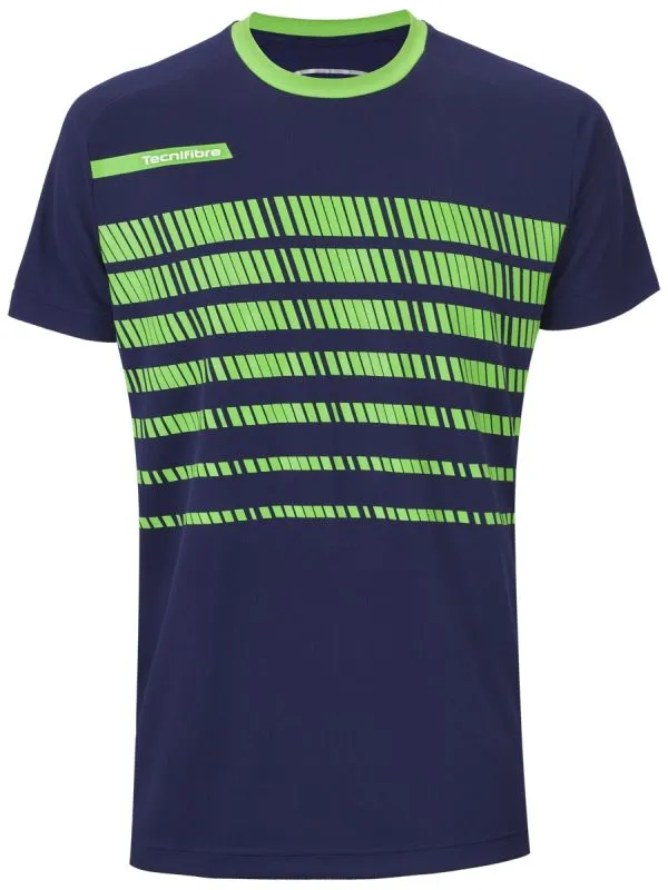 Tecnifibre F2 T-shirt - navy/green Tecnifibre F2 T-shirt - navy/green