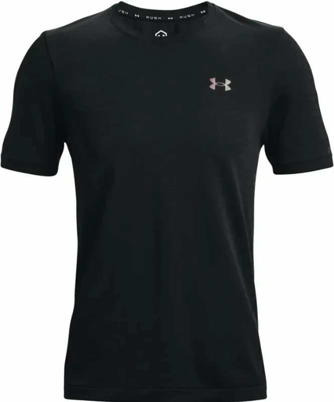 Under Armour Men's UA Rush Seamless GeoSport Short Sleeve - black Under Armour Men's UA Rush Seamless GeoSport Short Sleeve - black