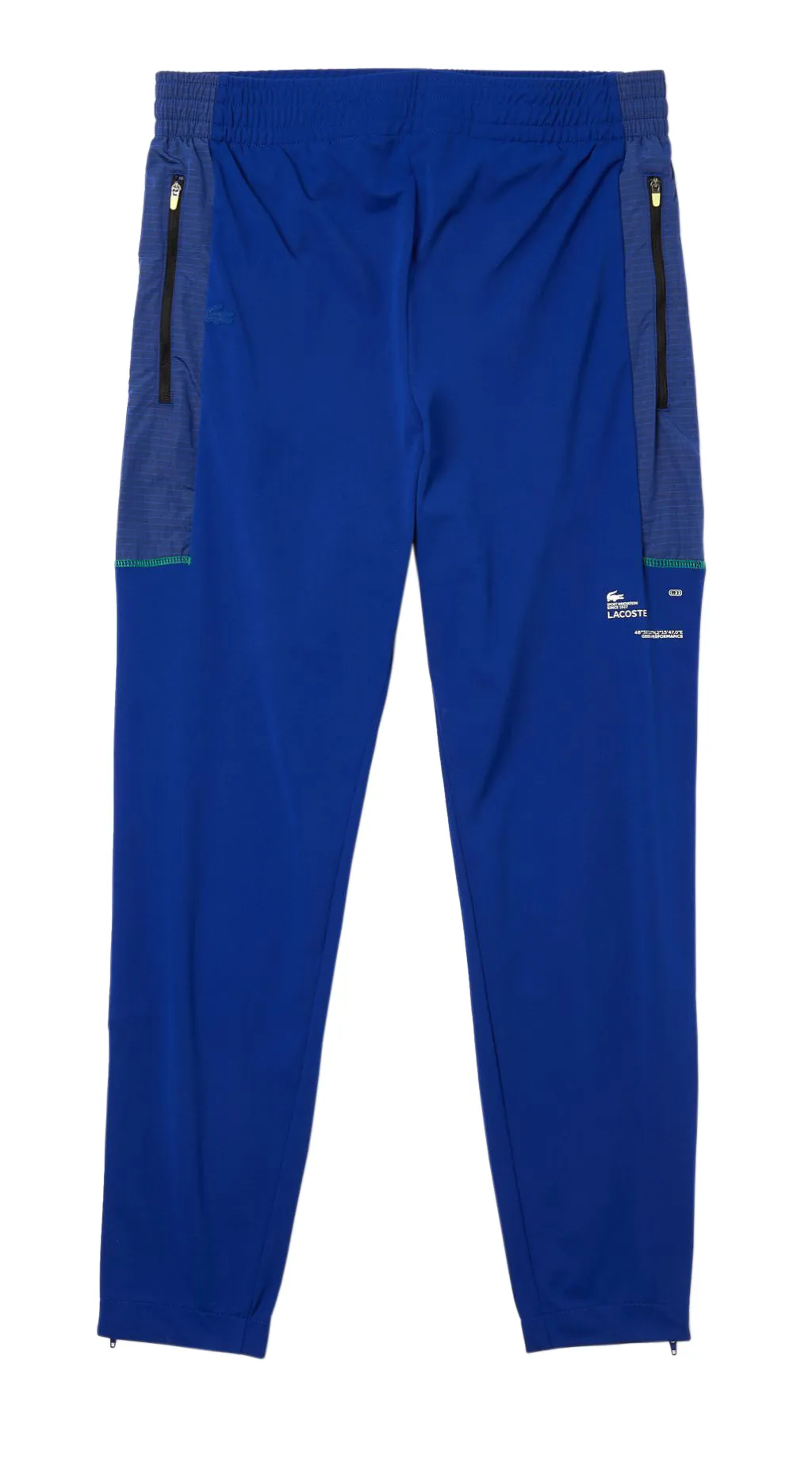 Lacoste SPORT Men Zip Pockets Tapered Tracksuit Trousers - blue/white Lacoste SPORT Men Zip Pockets Tapered Tracksuit Trousers - blue/white