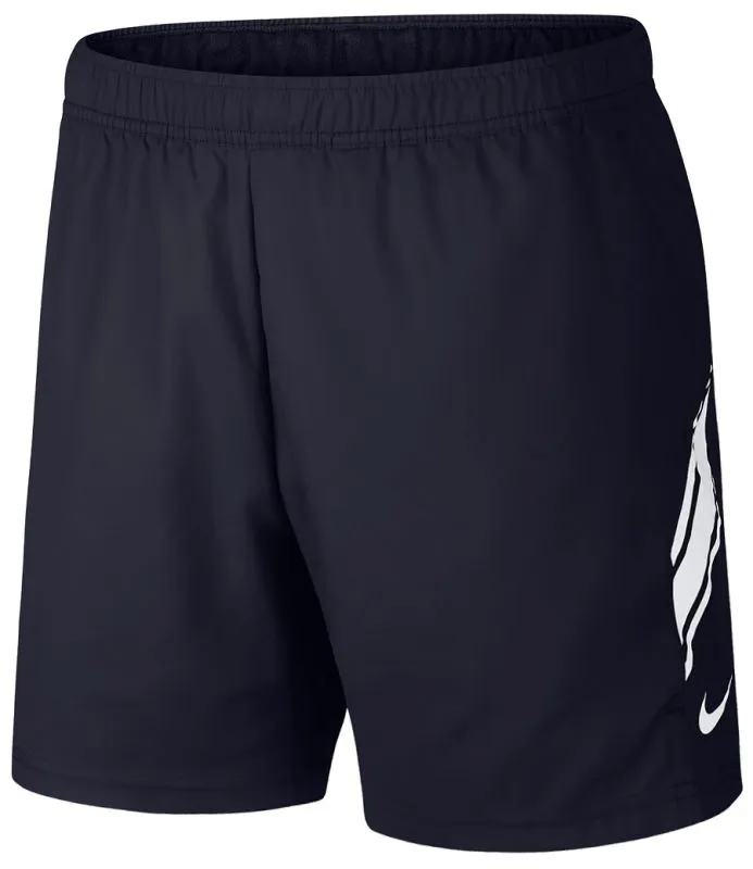 Nike Court Dry 7in Short - obsidian/white