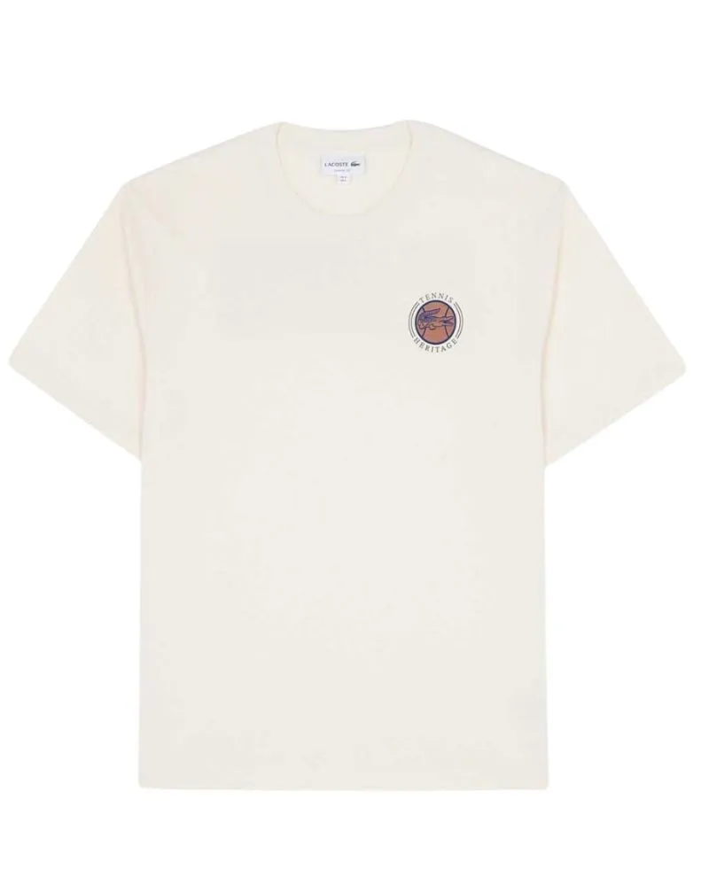 Lacoste Multi Print Jersey - ecru white 