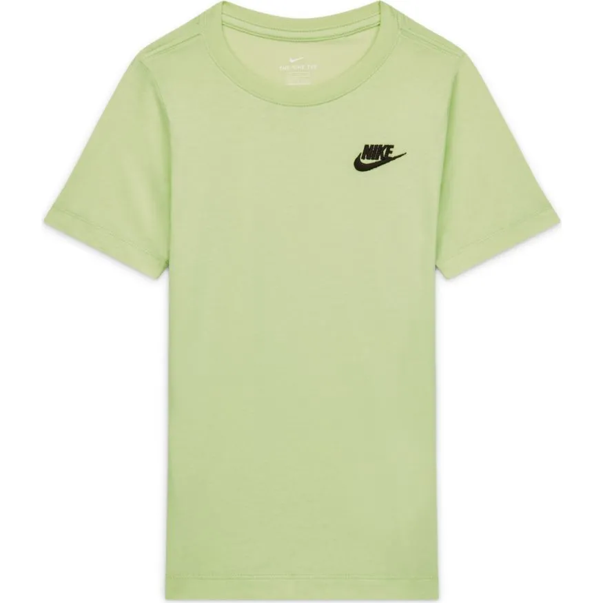 Nike NSW Tee Embedded Futura B - light liquid lime/black