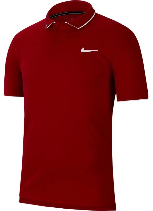 Nike Court Dry Team Polo - gym red/white/white Nike Court Dry Team Polo - gym red/white/white