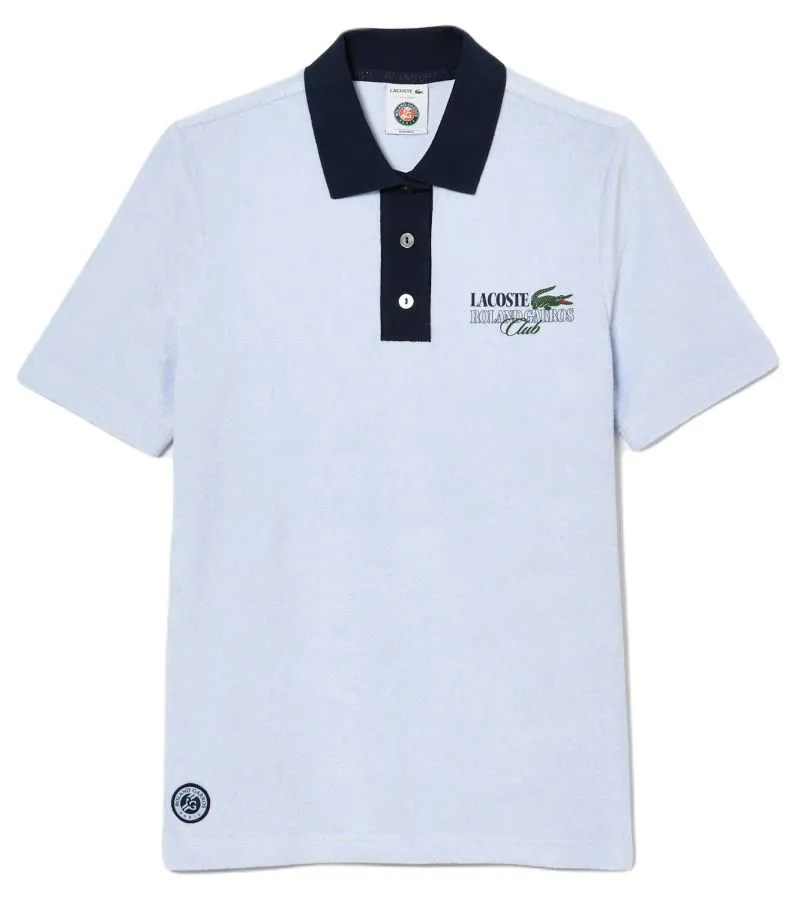 PF7833_X1J_24 Lacoste Roland Garros Edition Terry Knit Tennis - light blue/navy blue