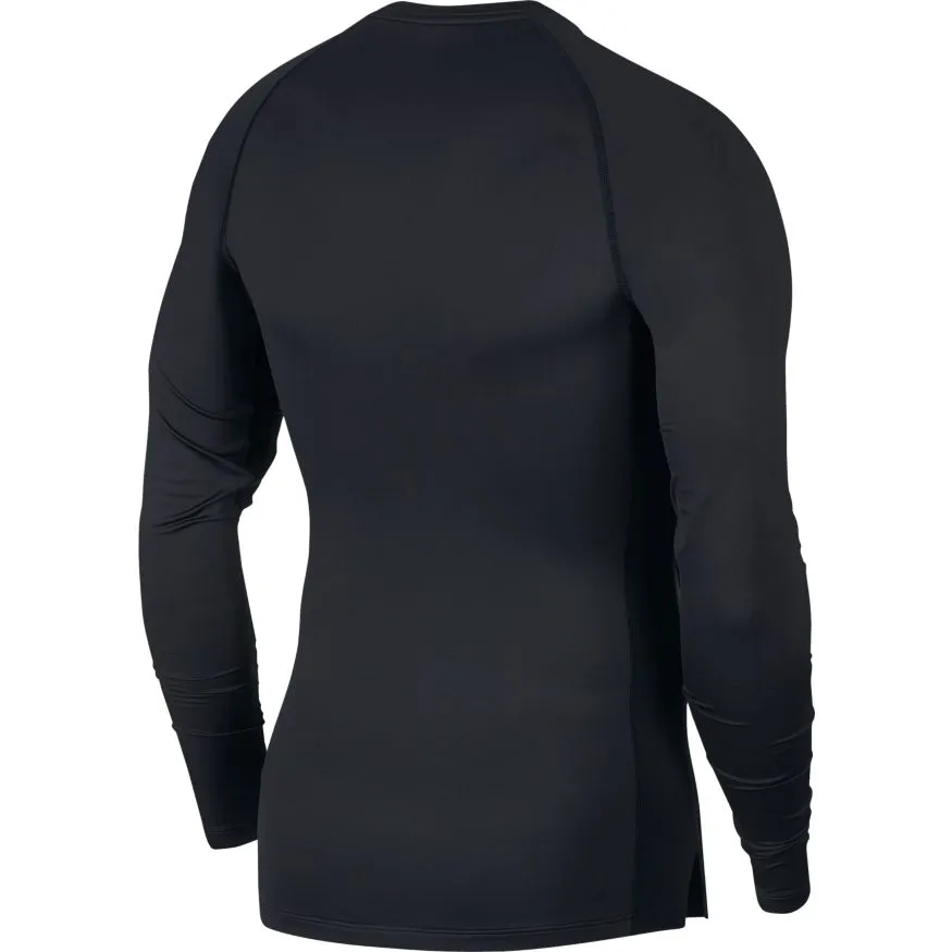 nike-pro-top-ls-tight-black-white-2 Nike Pro Top LS Tight - black/white