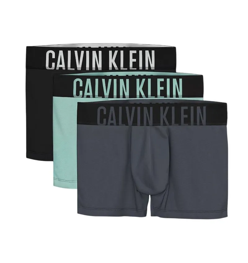 Calvin Klein Trunk Intense Power 3P - black/aerial/turbulence Calvin Klein Trunk Intense Power 3P - black/aerial/turbulence