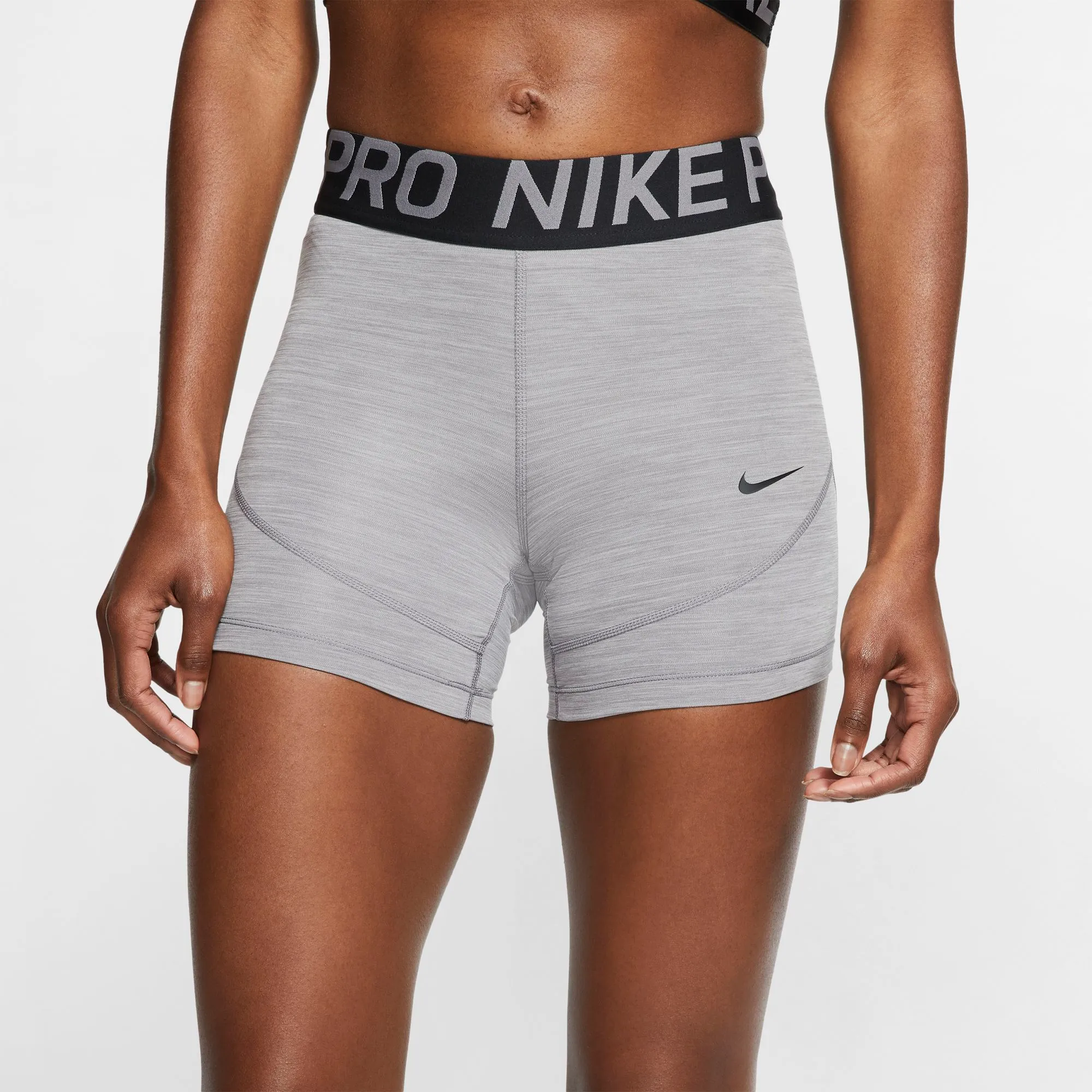Nike Pro Short 5in - gunsmoke/heather/gunsmoke/black