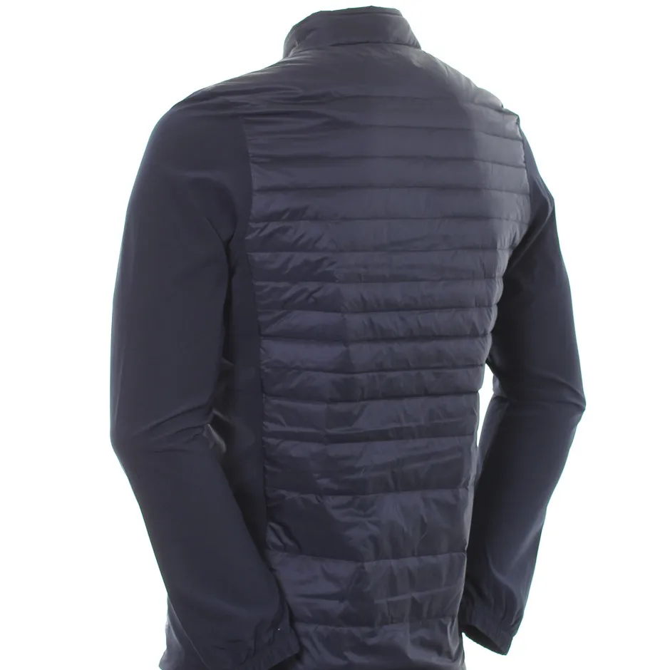 Lacoste Men's SPORT Lightweight Water-Resistant Quilted Jacket - navy blue