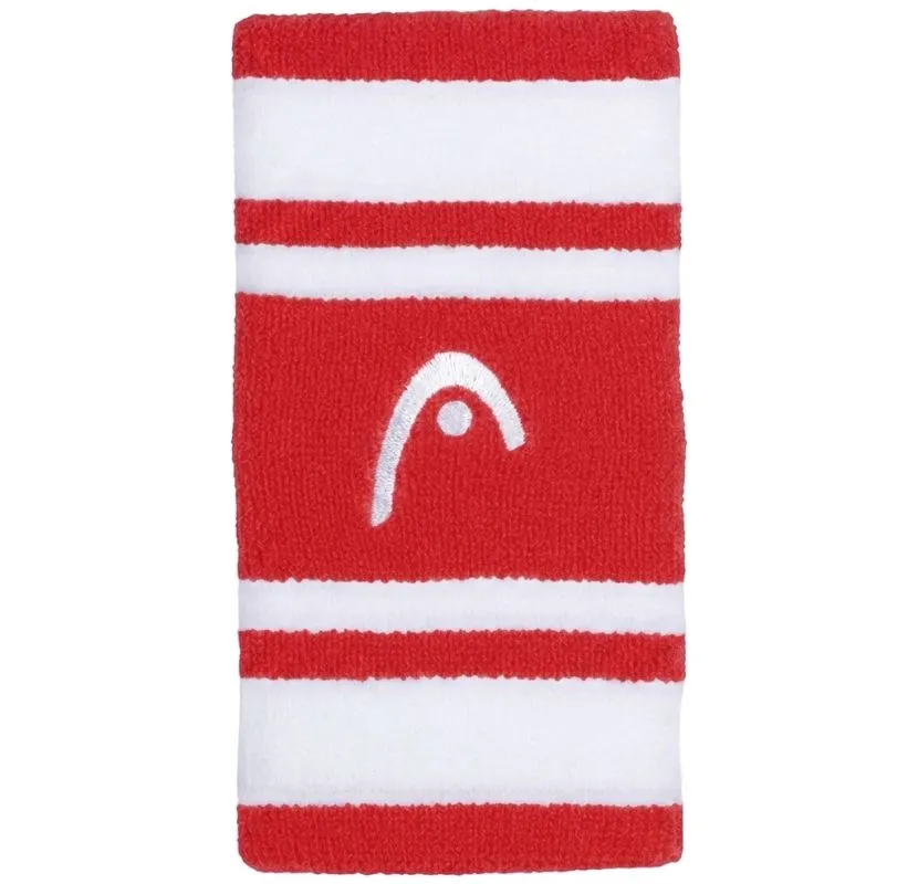 Head Wristbands Striped 5" - red/white Head Wristbands Striped 5" - red/white