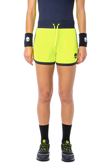 Hydrogen Tech Shorts Woman - fluo yellow