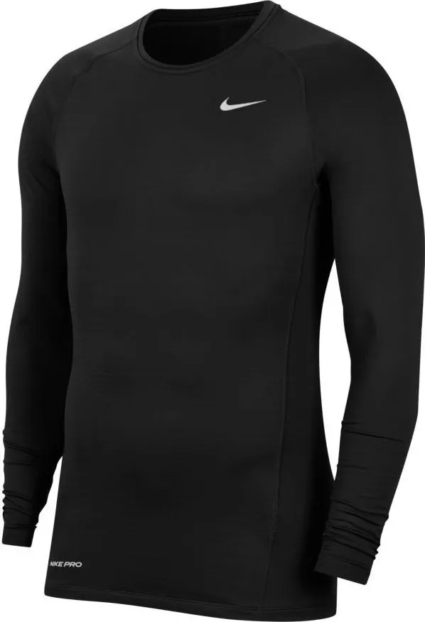 Nike Pro Warm Long Sleeve Top - black/white