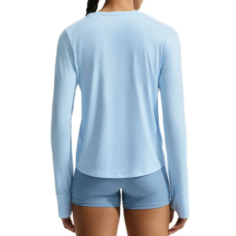 Nike One Classic Dri-Fit Long-Sleeve Top - hydrogen blue/white