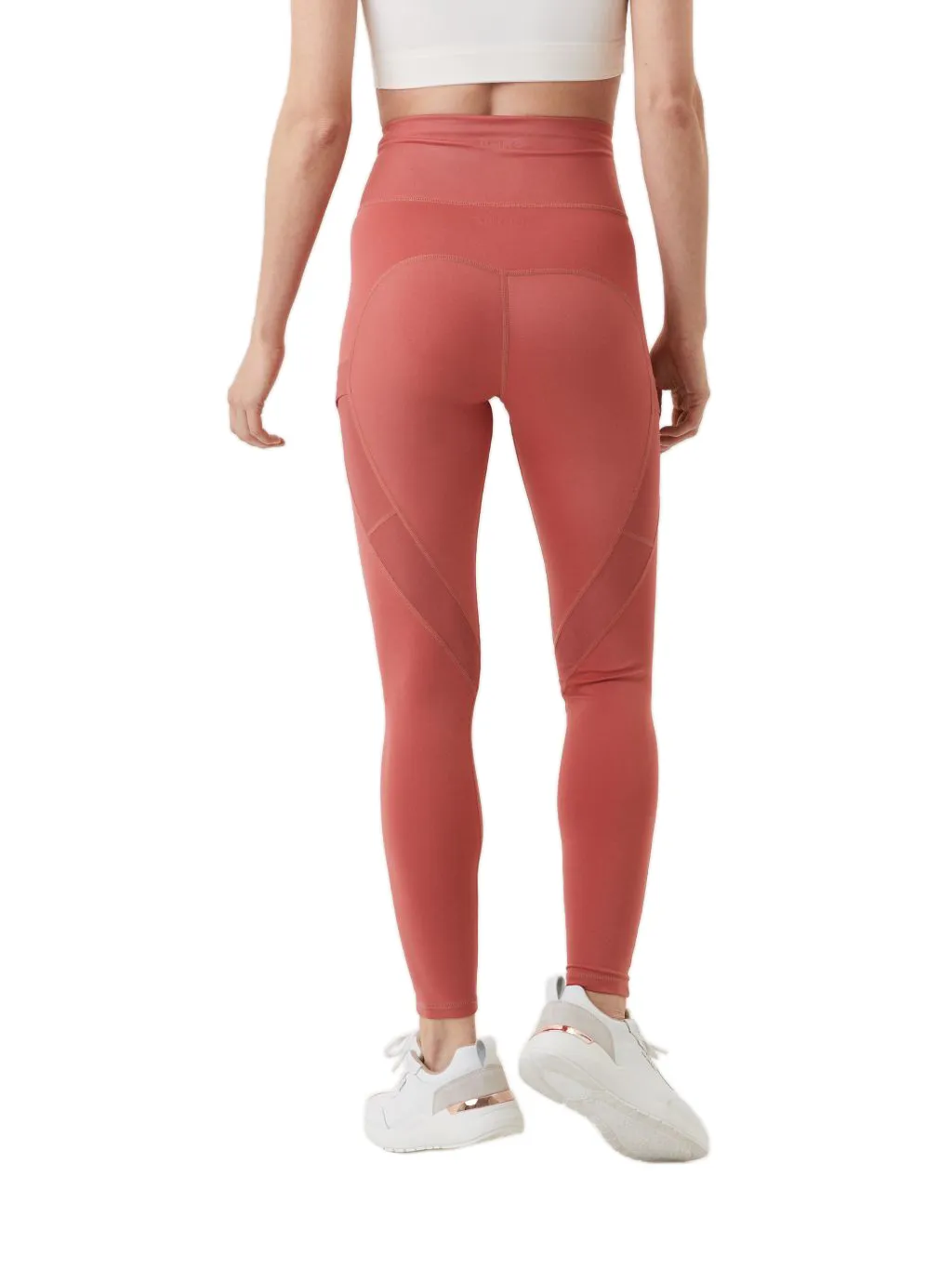 Björn Borg Borg High Waist Shine Tights - dusty cedar