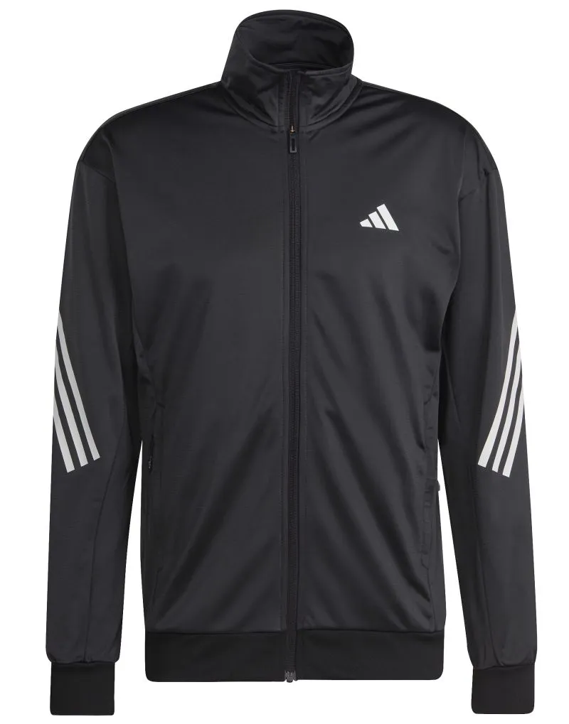 Adidas 3-Stripes Knit Tennis Jacket - black Adidas 3-Stripes Knit Tennis Jacket - black