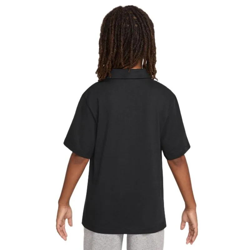 Nike Kids Sportswear Club Knit Short Sleeve - black/white