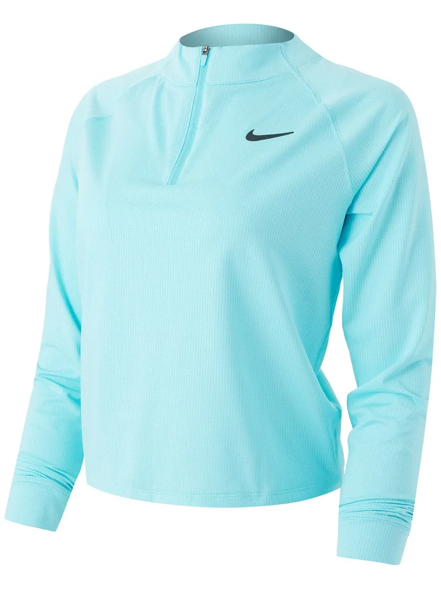 Nike Court Dri-Fit Victory Top LS W - copa/black