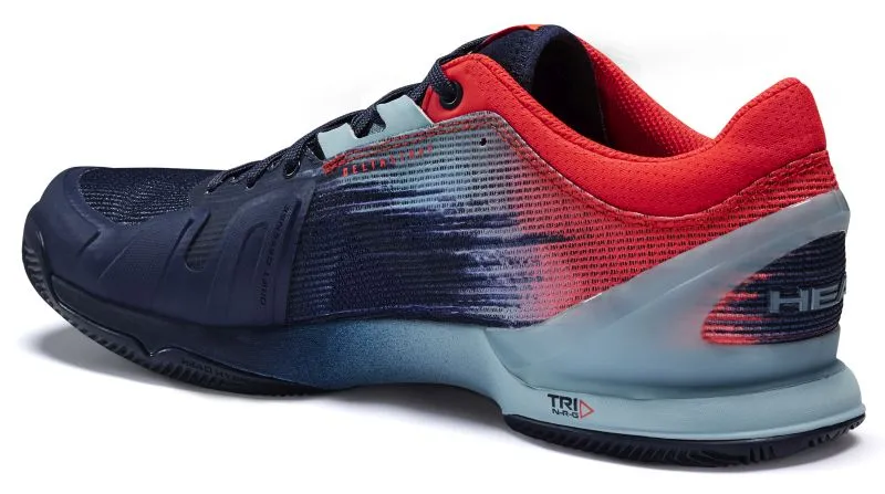 Head Sprint Pro 3.0 Clay Men - dress blue/neon red