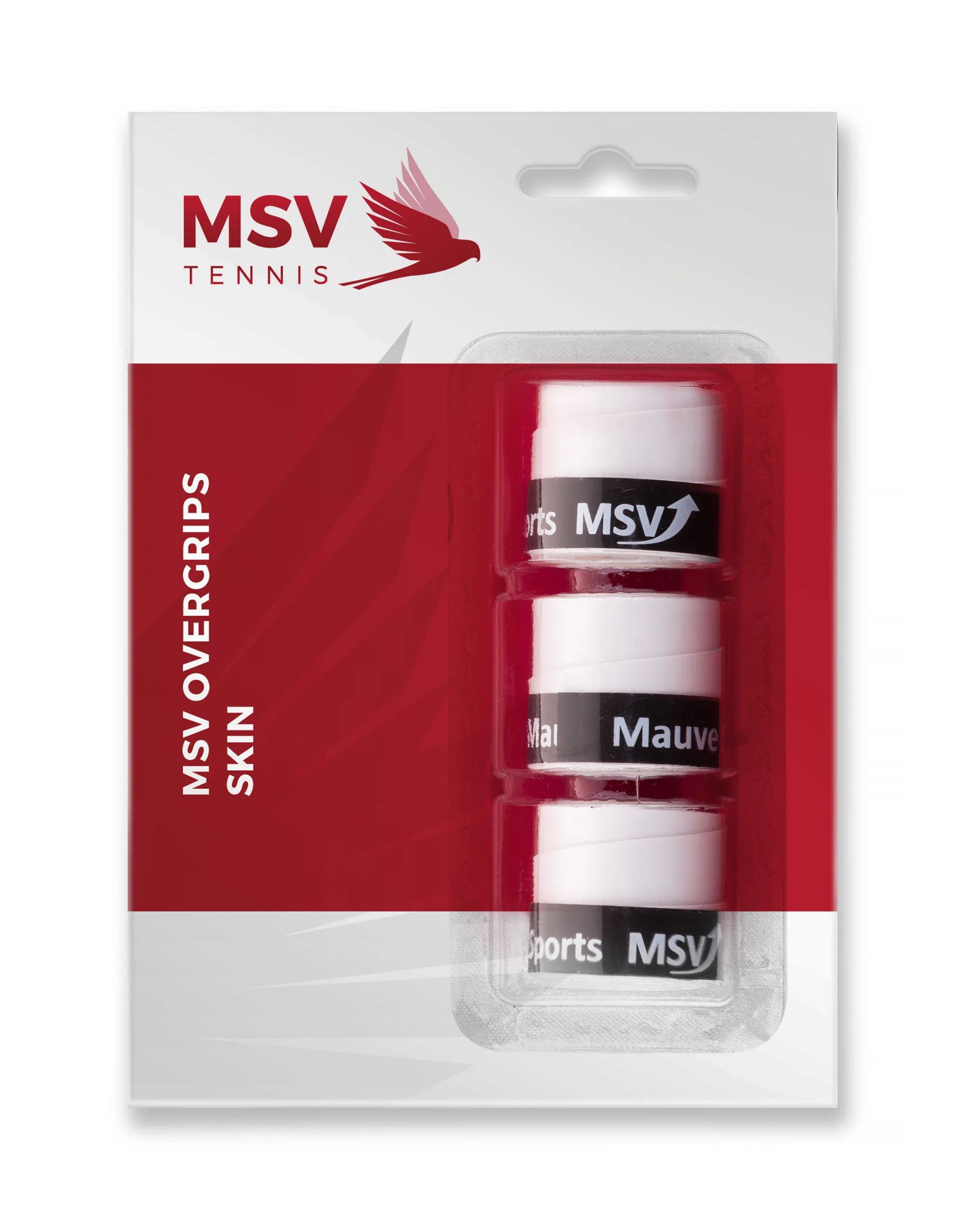 MSV Skin Overgrip 3P - white