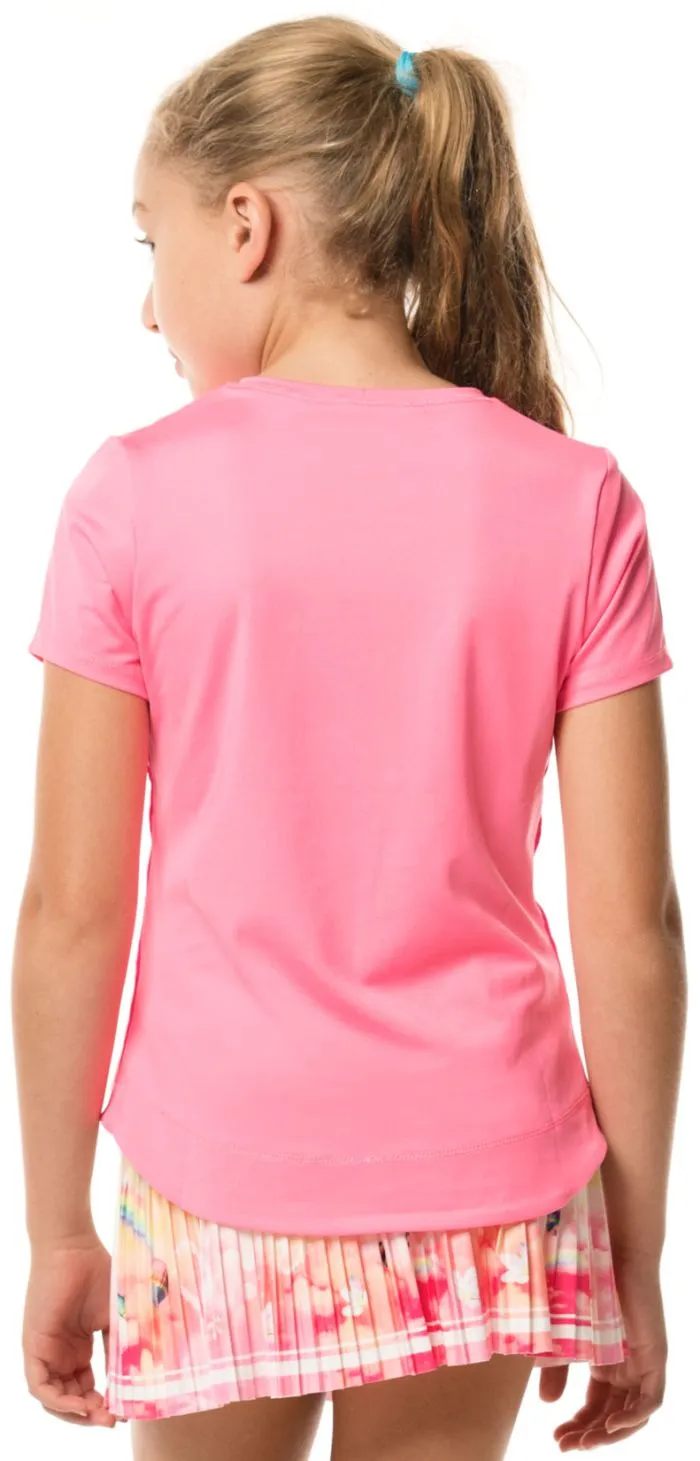 Lucky in Love Core Dynamic High-Low S/S Girls - pink
