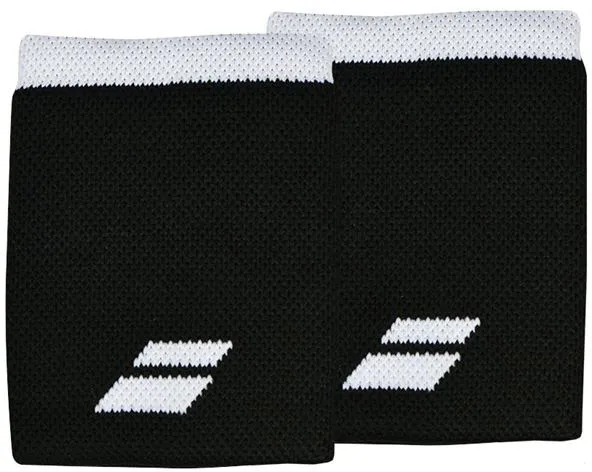 babolat-logo-jumbo-wristband-black-white-1 Babolat Logo Jumbo Wristband - black/white