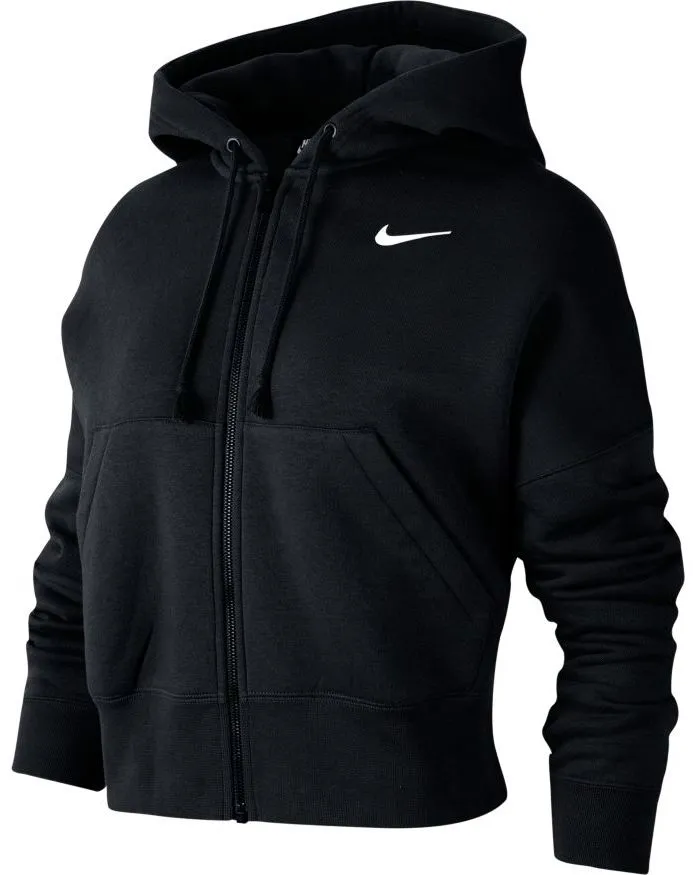 nike-swoosh-fz-fleece-hoodie-w-black-white-1 Nike Swoosh FZ Fleece Hoodie W - black/white