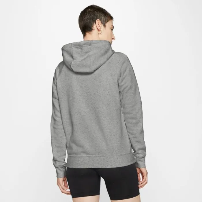 Nike Sportswear Essential Hoodie FZ Fleece W - dark grey heather/white