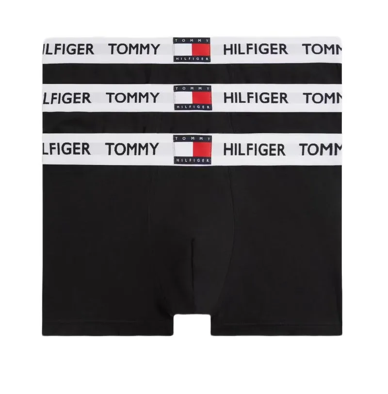 Tommy Hilfiger Stretch Cotton Trunks 3P - black/black/black