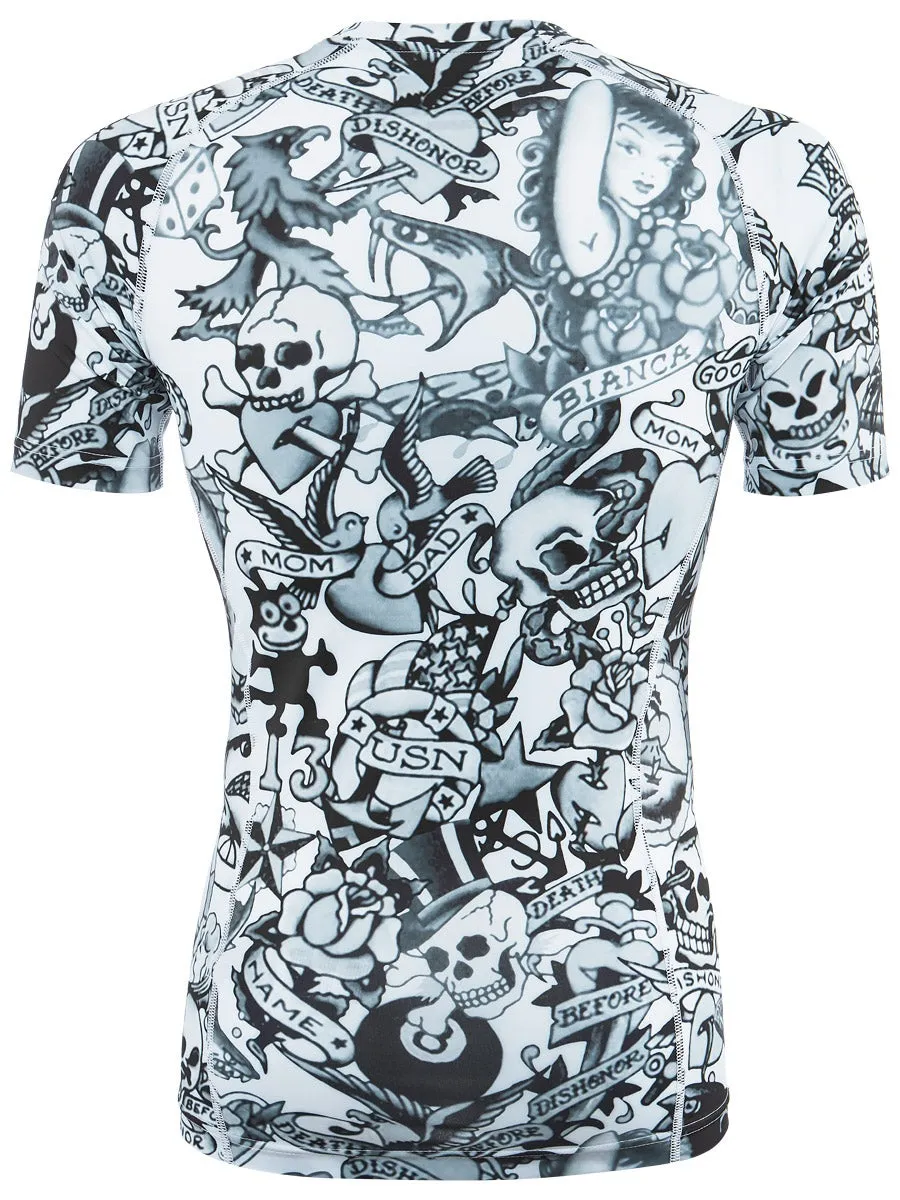 hydrogen-printed-second-skin-tee-man-grey-2 Hydrogen Printed Second Skin Tee Man - grey