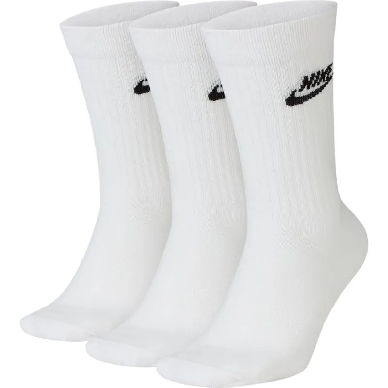 Nike Sportswear Everyday Essential Crew 3P - white/black Nike Sportswear Everyday Essential Crew 3P - white/black